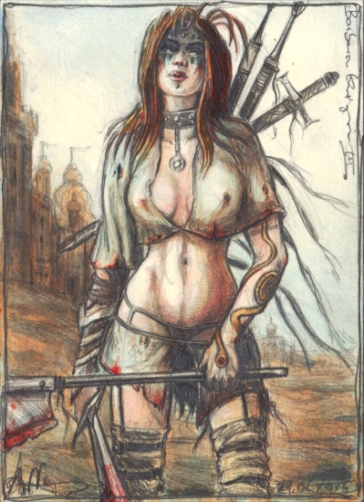 Barbarian female Warrior III.