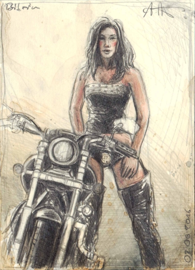 Female Biker