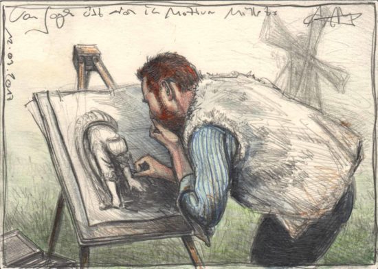 Van Gogh practise motifs of Millet