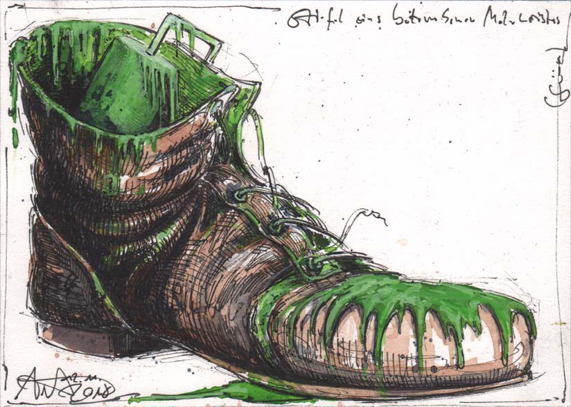 Boot of a drunken master painter (green)