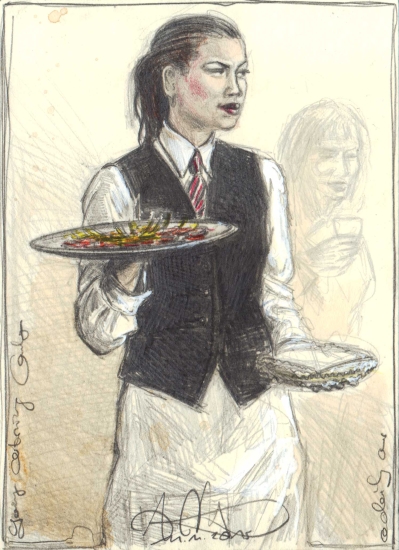 young-catering-lady