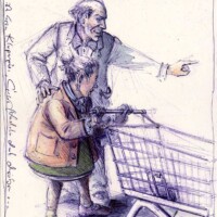 There’s no toilet paper here, no pasta over there