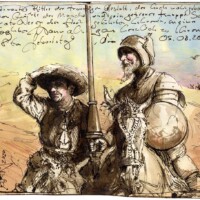 Cervantes Knight of the sad figure and Sancho Panza