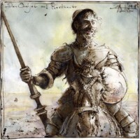 Don Quijote on Rosinante