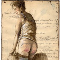 Nude with a hot shirt