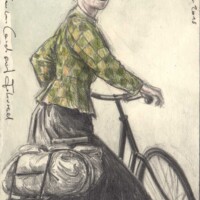 Young Country Lady on bike