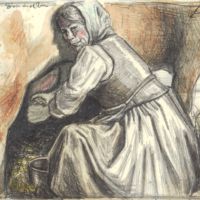 Farmer´s wife milking