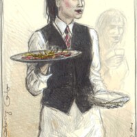 Young catering lady
