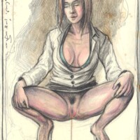 Young peeing woman – What must, that must